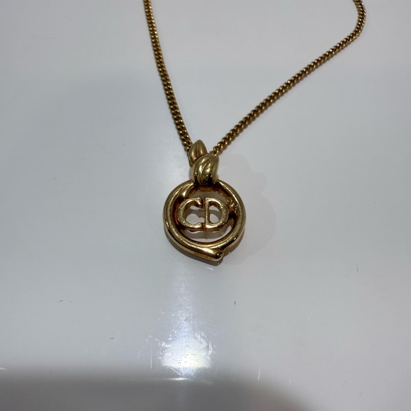 Christian Dior Gold Pendant Necklace - Picture 1 of 5
